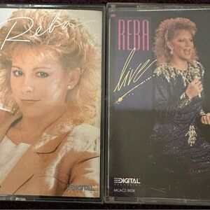 Lot of 2 Reba McEntire cassette tapes vintage rare 1989 and 1988 cassettes